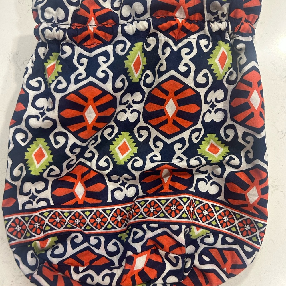Vera Bradley Multicolor Patterned Fabric cinch sack